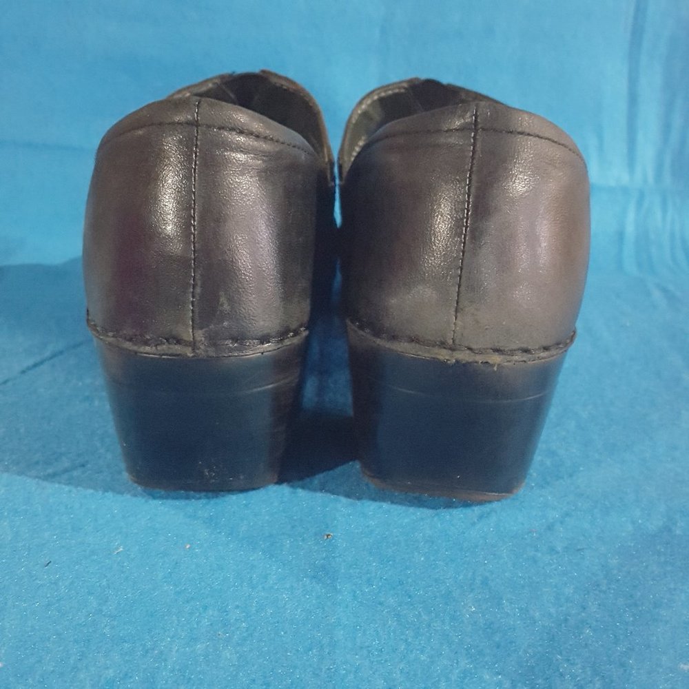 Dansko Solstice Black Button Strap Clogs - image 4